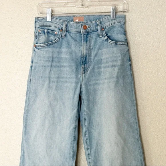 Mother Jeans The Dodger Ankle Slouch Loose Straight Leg Light Wash Size 25 - Picture 3 of 9
